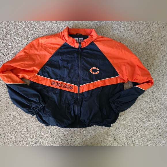 Logo Athletic Orange and Black Windbreaker - Picture 1 of 8